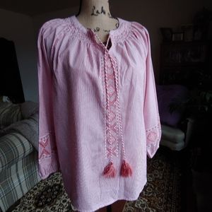 Candy stripe spring/summer top